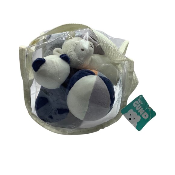 Baby Gund My 1st Plush Bowling Set 5 Stuffed Animal Pins Ball Spin Master - Picture 7 of 14